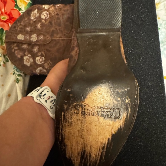 Cavender's Embroidered Western Brown Heeled Boots Size 8 EUC - Picture 14 of 15